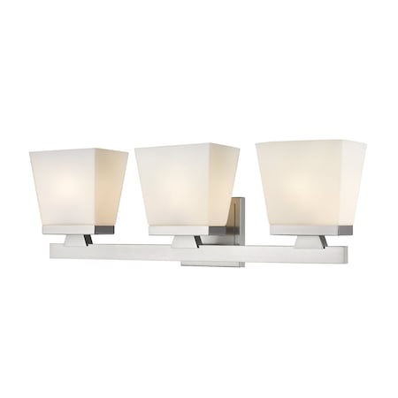 Z-Lite Astor 3 Light Vanity, Brushed Nickel & Etched Opal 1937-3V-BN
